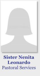 Sister Nenita Leonardo Pastoral Services